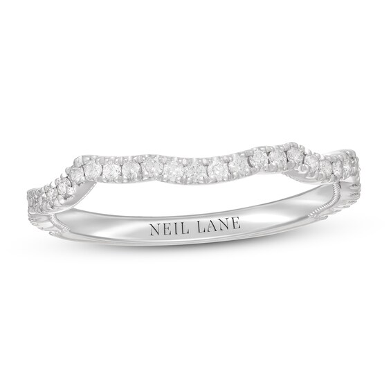 Previously Owned Neil Lane Diamond Wedding Band 1/ ct tw Round-cut 14K White Gold