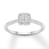 Thumbnail Image 1 of Previously Owned Diamond Engagement Ring 1/4 ct tw Round-cut 10K White Gold Size 6