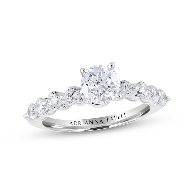 Main Image 1 of Previously Owned Adrianna Papell Diamond Engagement Ring 1-5/8 ct tw 14K White Gold
