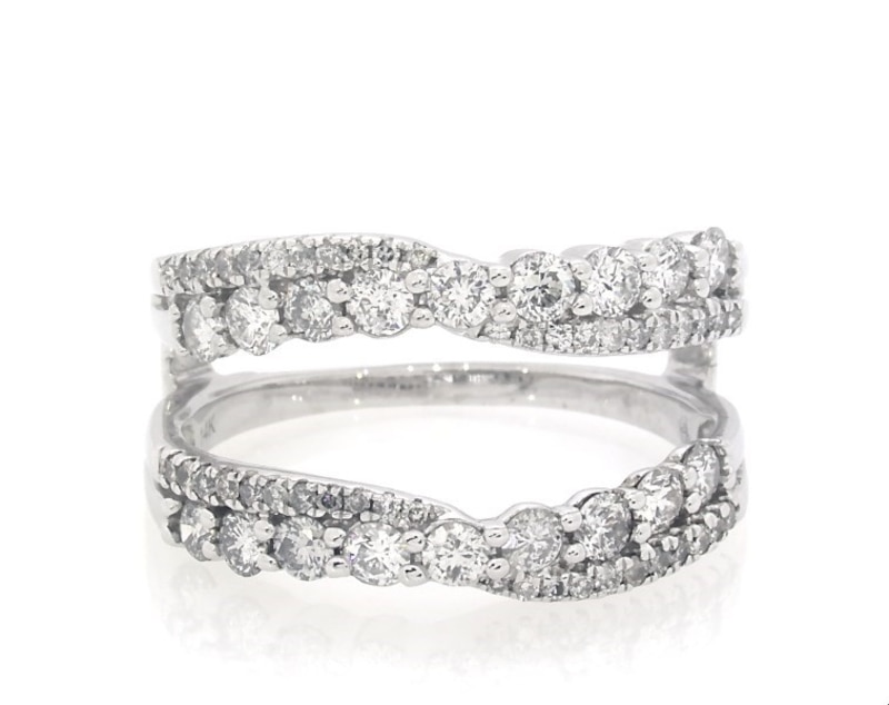 Main Image 1 of Previously Owned Diamond Enhancer Ring 1-1/5 ct tw 14K White Gold