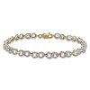 Thumbnail Image 1 of Previously Owned Diamond Infinity Link Bracelet 1 ct tw 10K Yellow Gold 7.25"