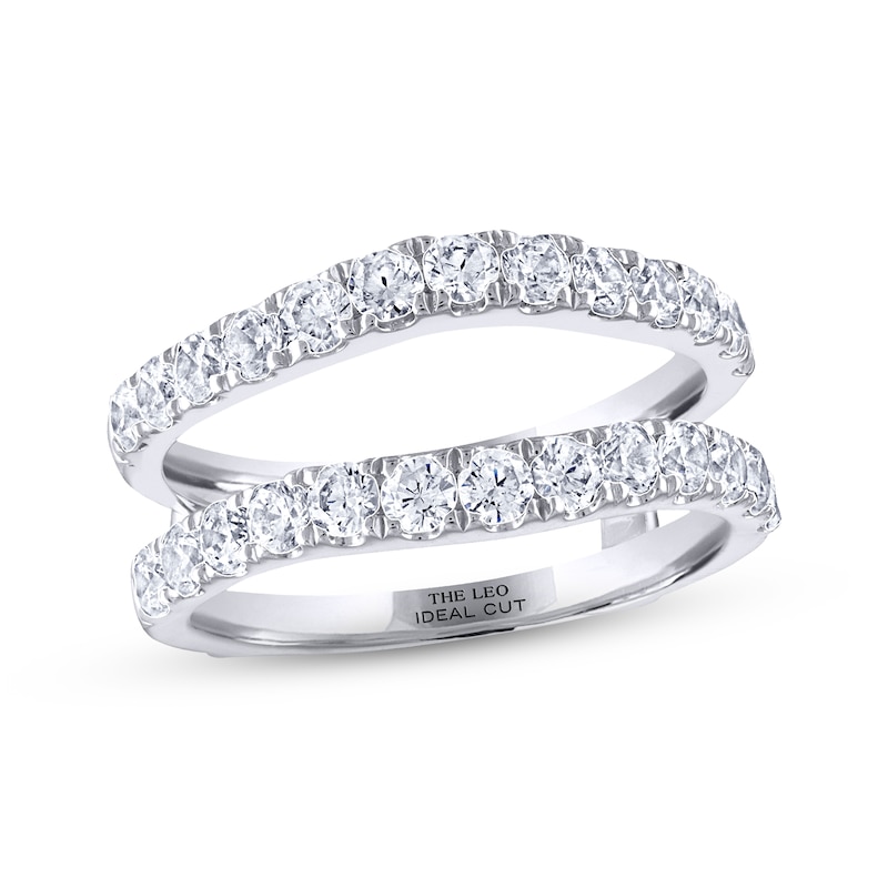 Main Image 1 of Previously Owned THE LEO Ideal Cut Diamond Enhancer Ring 1-1/4 ct tw 14K White Gold
