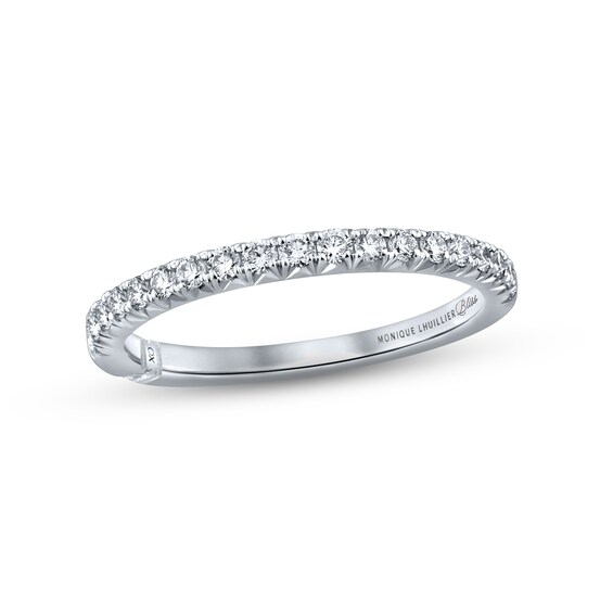 Previously Owned Monique Lhuillier Bliss Diamond Wedding Band 1/3 ct tw Round-cut 18K White Gold