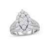 Thumbnail Image 1 of Previously Owned Multi-Diamond Center Engagement Ring 2 ct tw Round-cut 14K White Gold