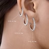 Thumbnail Image 3 of Previously Owned Diamond Hoop Earrings 1/2 ct tw 10K White Gold