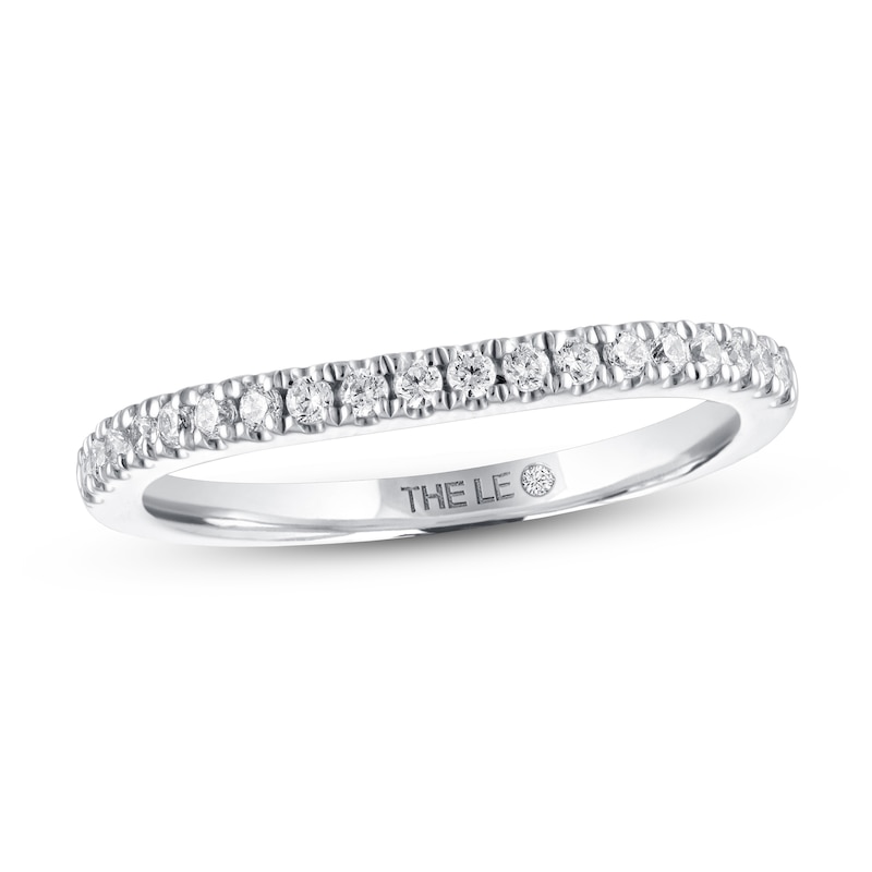 Main Image 1 of Previously Owned THE LEO Diamond Wedding Band 1/5 ct tw 14K White Gold