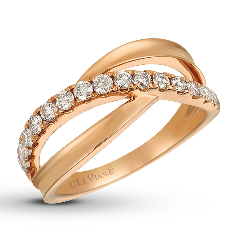 Previously Owned Le Vian Nude Diamond Ring 1/2 ct tw Round 14K Strawberry Gold