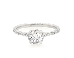Previously Owned Round-Cut Diamond Engagement Ring 1 ct tw Platinum