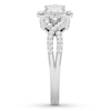 Thumbnail Image 3 of Previously Owned Diamond Engagement Ring 1/2 ct tw Round-cut 10K White Gold Size 7