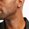 Thumbnail Image 2 of Previously Owned Men's Diamond Stud Earrings 1/4 ct tw Round-cut 10K White Gold