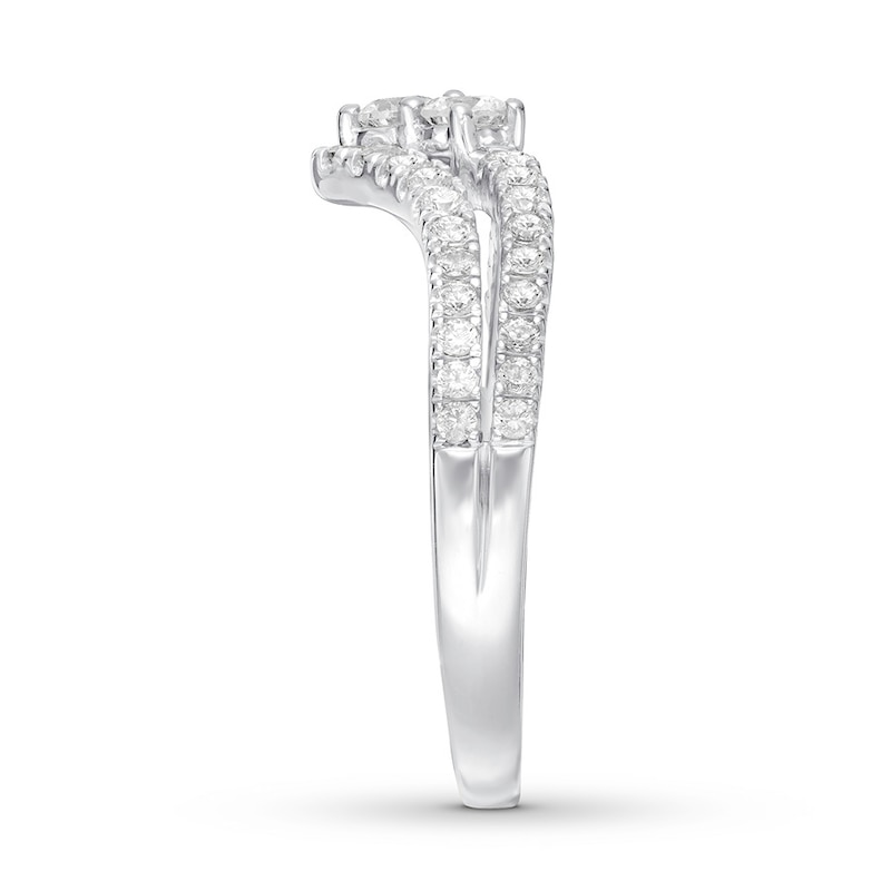 Main Image 3 of Previously Owned Ever Us Diamond Ring 1/2 ct tw Round-cut 14K White Gold