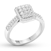 Thumbnail Image 4 of Previously Owned Diamond Engagement Ring 1/2 ct tw Round-cut 10K White Gold Size 7