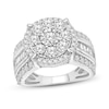 Thumbnail Image 1 of Previously Owned Diamond Engagement Ring 2 ct tw Round & Baguette 10K White Gold