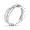 Thumbnail Image 2 of Previously Owned Diamond Pave Bypass Ring 1/8 ct tw Round-cut Sterling Silver