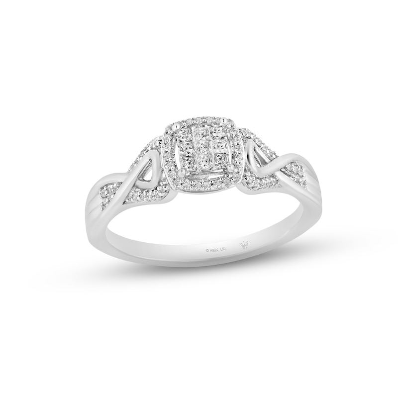 Main Image 1 of Previously Owned Hallmark Diamonds Promise Ring 1/4 ct tw Sterling Silver