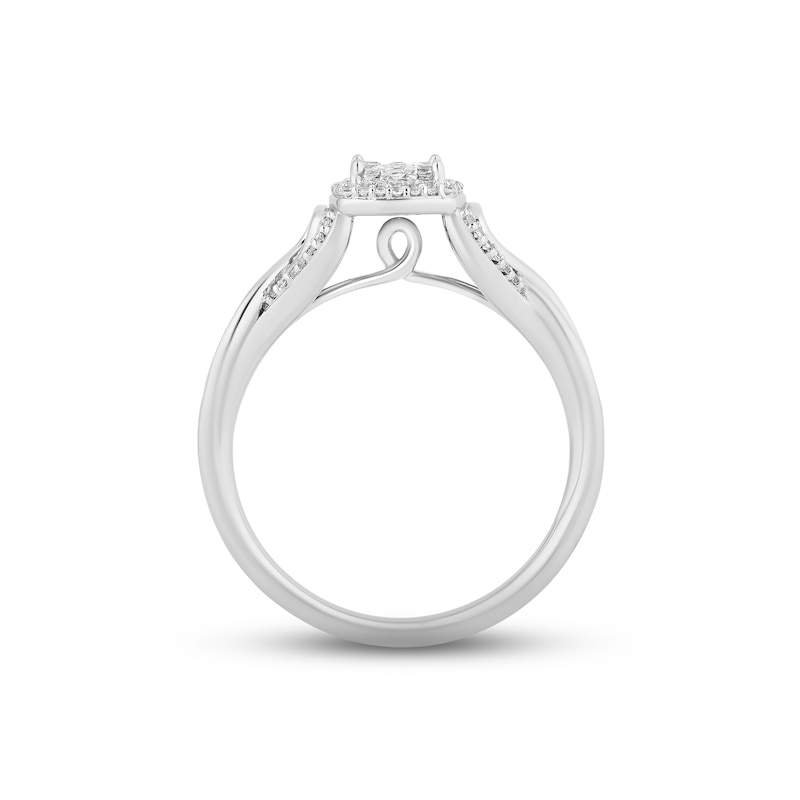 Main Image 2 of Previously Owned Hallmark Diamonds Promise Ring 1/4 ct tw Sterling Silver