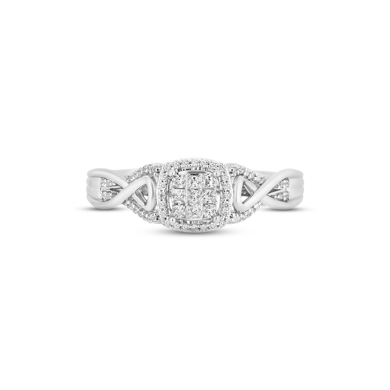 Main Image 3 of Previously Owned Hallmark Diamonds Promise Ring 1/4 ct tw Sterling Silver