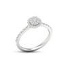 Thumbnail Image 2 of Previously Owned Diamond Promise Ring 1/5 ct tw Round-cut Sterling Silver