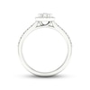 Thumbnail Image 4 of Previously Owned Diamond Promise Ring 1/5 ct tw Round-cut Sterling Silver