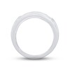 Thumbnail Image 2 of Previously Owned Men's Diamond Wedding Band 1/2 ct tw Round-cut 10K White Gold - Size 10