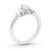 Thumbnail Image 1 of Previously Owned Diamond Engagement Ring 7/8 ct tw Marquise & Round 14K White Gold