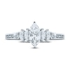 Thumbnail Image 2 of Previously Owned Diamond Engagement Ring 7/8 ct tw Marquise & Round 14K White Gold
