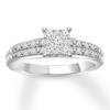 Thumbnail Image 1 of Previously Owned Diamond Engagement Ring 1/4 ct tw Round-cut 10K White Gold