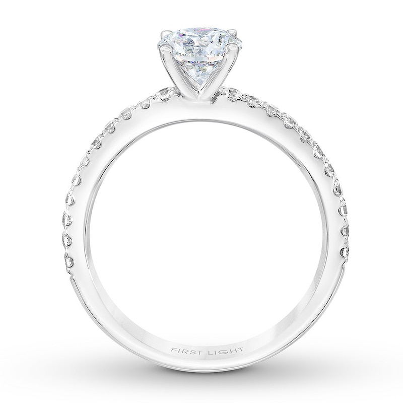 Main Image 2 of Previously Owned THE LEO First Light Diamond Engagement Ring 5/8 ct tw 14K White Gold