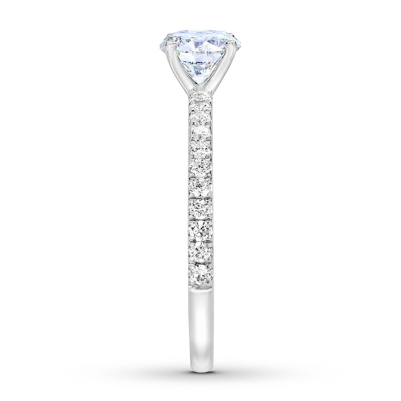 Main Image 3 of Previously Owned THE LEO First Light Diamond Engagement Ring 5/8 ct tw 14K White Gold