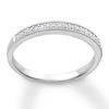 Thumbnail Image 3 of Previously Owned&nbsp;Diamond Wedding Band 1/8 ct tw Round-cut 10K White Gold Size 7
