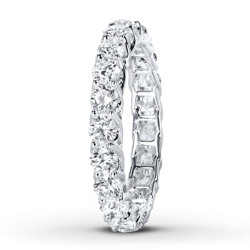 Main Image 3 of Previously Owned Diamond Eternity Anniversary Band 2 ct tw 14K White Gold Size 6