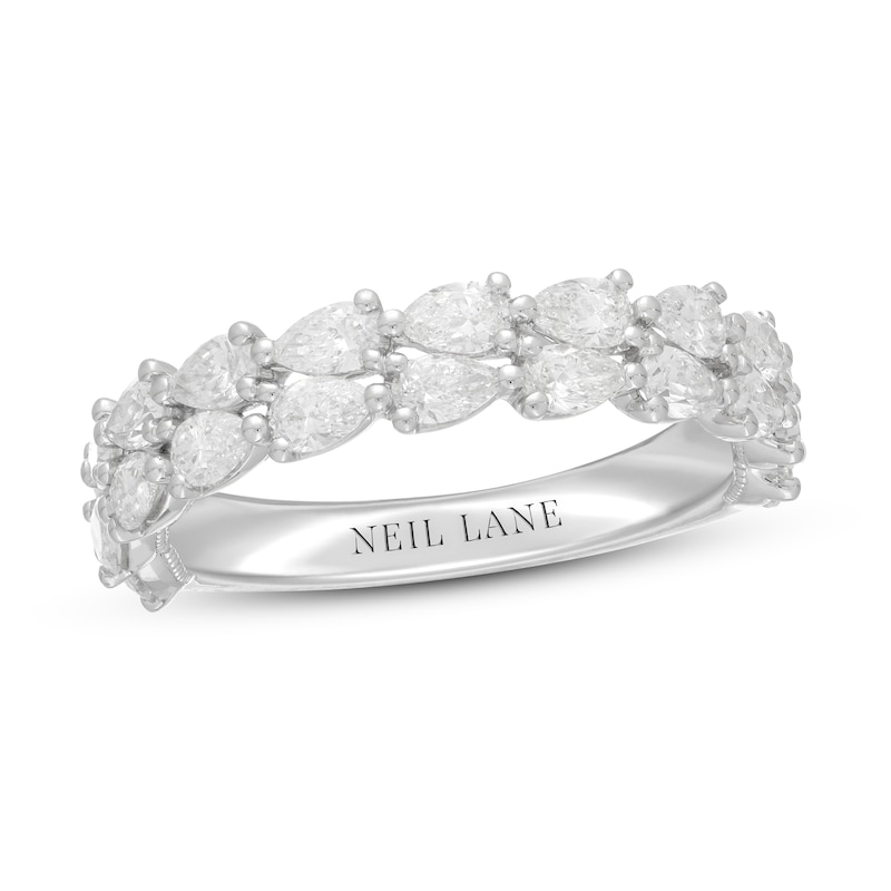 Main Image 1 of Previously Owned Neil Lane Premiere Diamond Anniversary Ring 1-1/2 ct tw Pear-Shaped 14K White Gold