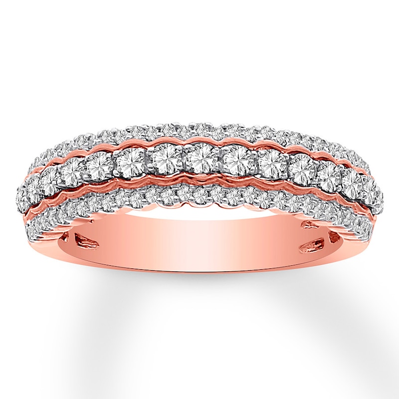 Main Image 1 of Previously Owned Diamond Ring 1/2 ct tw Round-cut 10K Two-Tone Gold