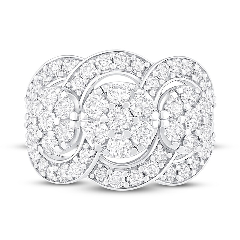 Main Image 2 of Previously Owned Diamond Ring 2 ct tw Round-cut 10K White Gold