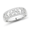 Thumbnail Image 1 of Previously Owned Diamond Ring 1/2 ct tw Baguette & Round-cut 10K White Gold