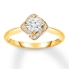 Thumbnail Image 0 of Previously Owned Diamond Engagement Ring 1/5 ct tw Round-cut 14K Yellow Gold