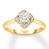 Thumbnail Image 1 of Previously Owned Diamond Engagement Ring 1/5 ct tw Round-cut 14K Yellow Gold