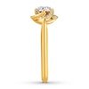 Thumbnail Image 3 of Previously Owned Diamond Engagement Ring 1/5 ct tw Round-cut 14K Yellow Gold
