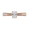 Thumbnail Image 3 of Previously Owned Adrianna Papell Diamond Engagement Ring 5/8 ct tw Oval & Round-cut 14K Rose Gold