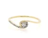 Thumbnail Image 1 of Previously Owned Diamond Half-Halo Ring 1/10 ct tw Round-cut 10K Yellow Gold