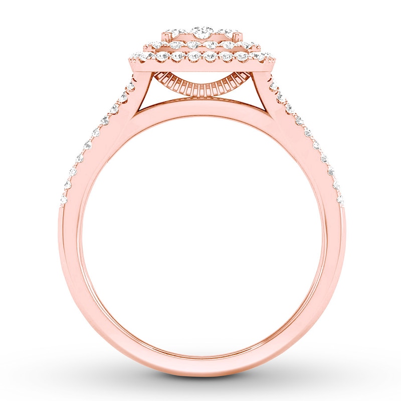 Main Image 2 of Previously Owned Diamond Engagement Ring 1/3 ct tw Round-cut 10K Rose Gold Size 7