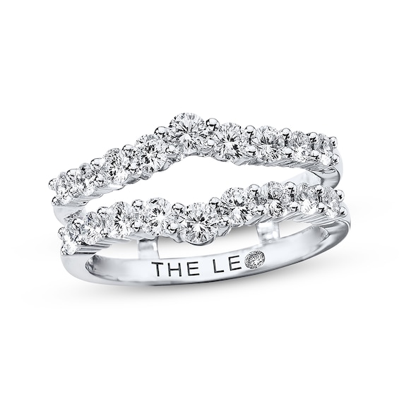 Previously Owned THE LEO Diamond Enhancer Ring / ct tw Round-cut 14K White Gold