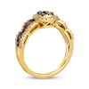 Thumbnail Image 3 of Previously Owned Le Vian Chocolate Waterfall Diamond Ring 1 ct tw 14K Honey Gold