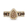 Thumbnail Image 4 of Previously Owned Le Vian Chocolate Waterfall Diamond Ring 1 ct tw 14K Honey Gold