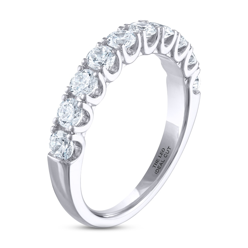 Main Image 2 of Previously Owned THE LEO Ideal Cut Diamond Anniversary Ring 1 ct tw 14K White Gold