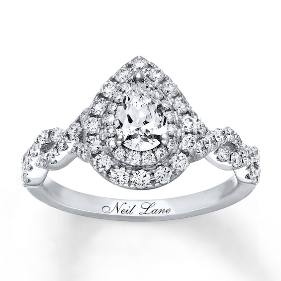 Previously Owned Neil Lane Engagement Ring 1-1/8 ct tw Diamonds 14K White Gold