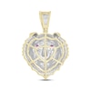 Thumbnail Image 4 of Previously Owned Men's Diamond & Lab-Created Ruby Tiger Charm 7/8 ct tw Round-cut 10K Yellow Gold
