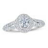 Thumbnail Image 1 of Previously Owned Diamond Engagement Ring 7/8 ct tw Round-cut 14K White Gold