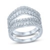 Thumbnail Image 1 of Previously Owned Diamond Enhancer Band 1-1/4 ct tw Round & Baguette 14K White Gold
