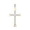 Thumbnail Image 1 of Previously Owned Men's Diamond Cross Charm 2 ct tw Round & Baguette-cut 10K Yellow Gold